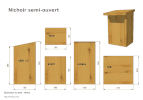 Miniature du plan pour nichoir semi-ouvert
